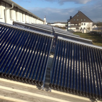 134 m² Solarthermie für eine Lackiererei